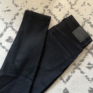 Black denim | Women’s Jeans Bershka | Super High Waist Skinny